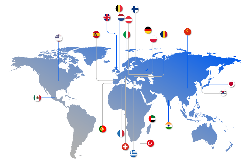 Filiales SGM - SGM Magnetics dans le monde